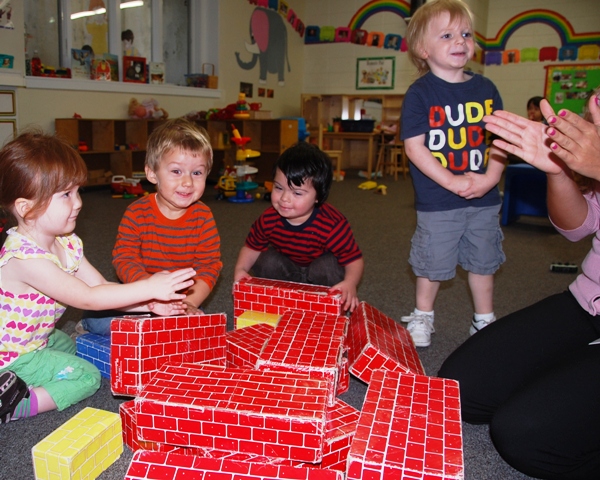 Happy toddlers at St. Mark's Toddler Playgroup